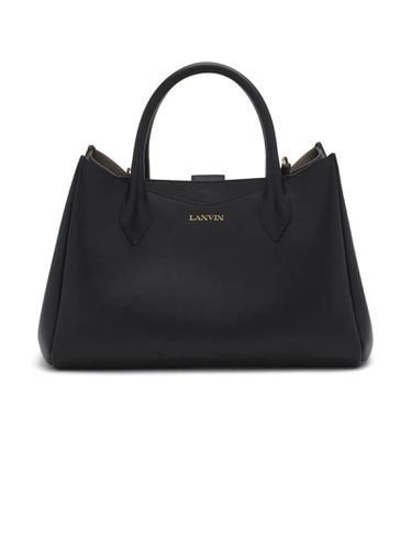 Lanvin Black Calf Leather Tote Bag - Lanvin - Modalova