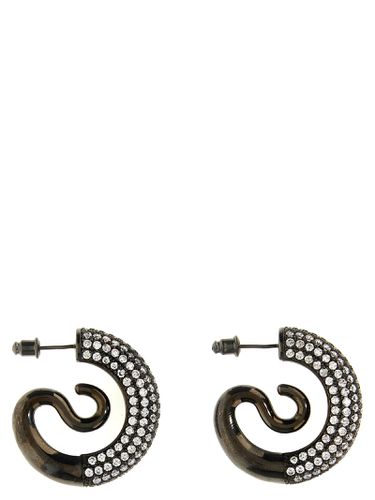 Crystal Serpent Hoops Earrings - Panconesi - Modalova