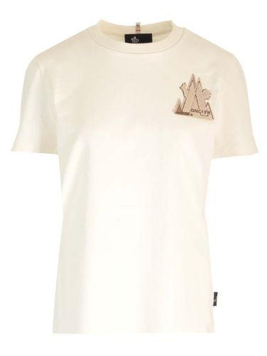 Ivory Cotton T-shirt - Moncler Grenoble - Modalova