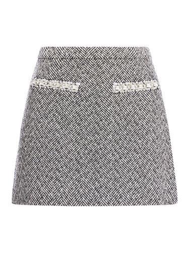 Self-portrait Zipped Mini Skirt - self-portrait - Modalova