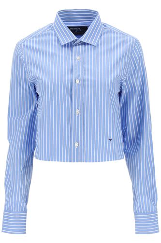 Cropped Striped Poplin Shirt - HommeGirls - Modalova