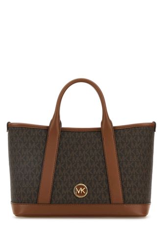 Printed Canvas Small Luisa Shopping Bag - Michael Kors - Modalova