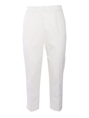 Peserico White Trousers - Peserico - Modalova