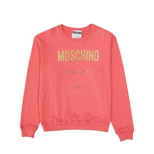 Couture Cotton Logo Sweatshirt - Moschino - Modalova