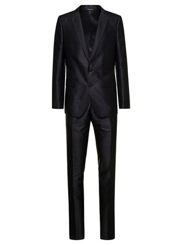 Martini Single-brested Tuxedo Suit In Silk Lamé Jacquard Man - Dolce & Gabbana - Modalova