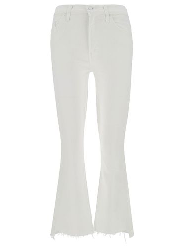 Cropped Jeans With Flared Bottom In Cotton Blend Denim Woman - Mother - Modalova