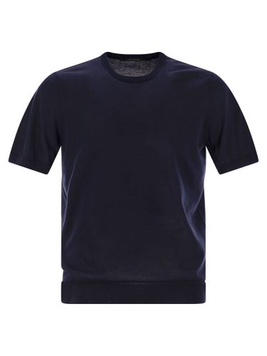 Basic Short-sleeved Cotton T-shirt - Tagliatore - Modalova