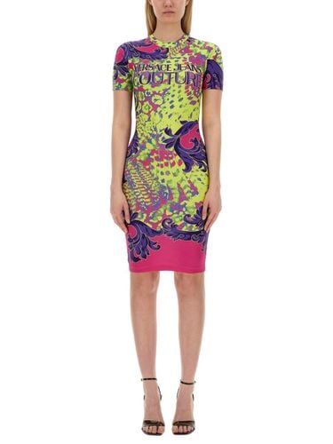 Dress With Print - Versace Jeans Couture - Modalova