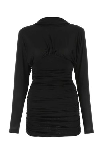 Black Viscose Mini Dress - Saint Laurent - Modalova