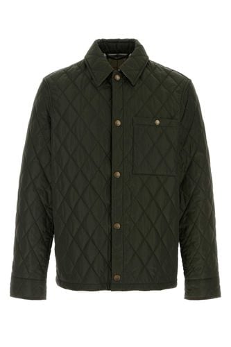 Burberry Olive Green Nylon Jacket - Burberry - Modalova