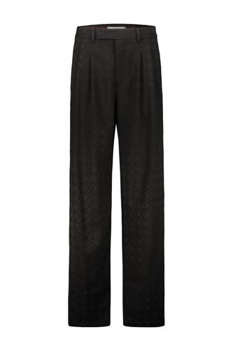 Moon Diamond Jacquard Tailoring Wide Pleated Trousers - Marine Serre - Modalova