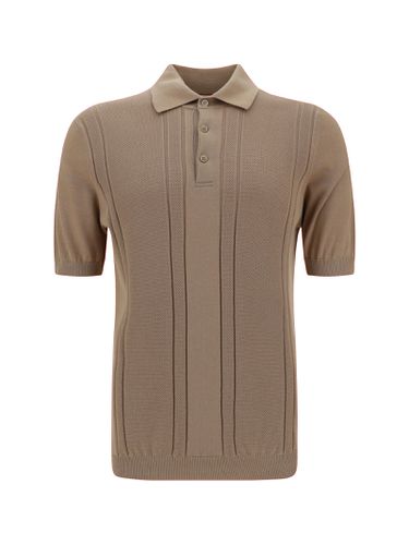 Cotton Knit Polo Shirt - Brunello Cucinelli - Modalova