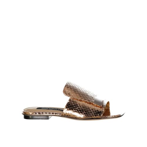 Sergio Rossi Leather Flat Sandals - Sergio Rossi - Modalova