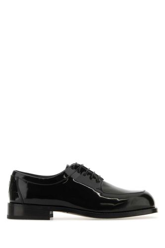 Black Leather Dinamic Lace-up Shoes - Ferragamo - Modalova