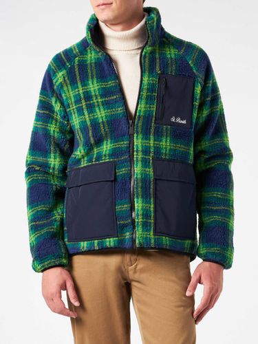 Man Sherpa Jacket With Tartan Print - MC2 Saint Barth - Modalova