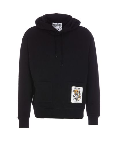 Moschino Drawn Teddy Bear Hoodie - Moschino - Modalova