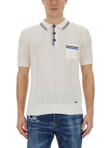 Dsquared2 Striped Edges Polo Shirt - Dsquared2 - Modalova