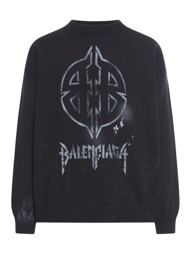 Balenciaga Sweater With Print - Balenciaga - Modalova