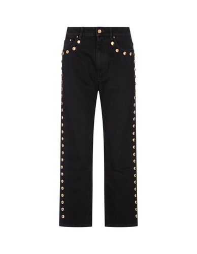 Boyfriend Jeans With Gold Studs - Paco Rabanne - Modalova