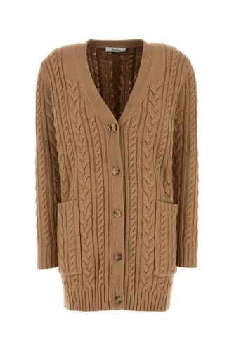 Camel Wool Blend Calotta Cardigan - Max Mara - Modalova