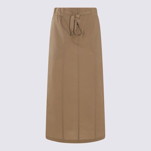 Light Brown Cotton Blend Skirt - Brunello Cucinelli - Modalova