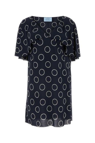 Prada Printed Crepe Dress - Prada - Modalova