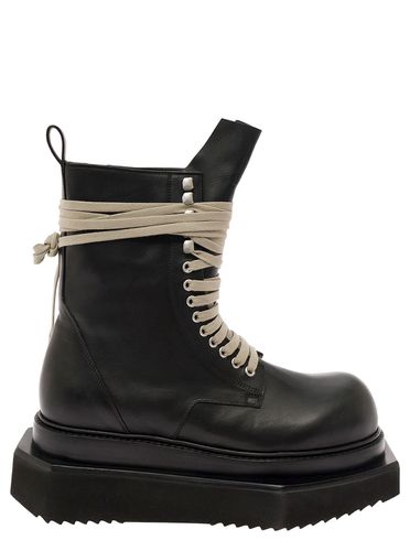 Turbo Cyclops Lace-up Boots With Oversized Platform In Leather Man - Rick Owens - Modalova