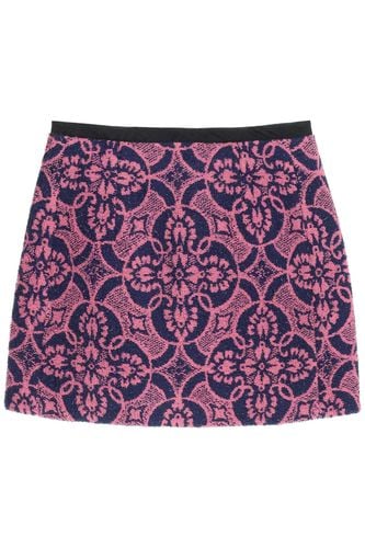 Embroidered Cotton And Polyester Mini Skirt - Marine Serre - Modalova