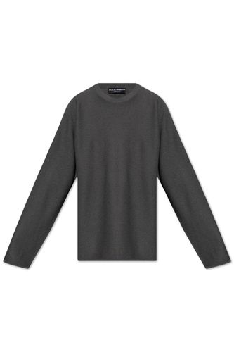 Logo Patch Crewneck Jumper - Dolce & Gabbana - Modalova