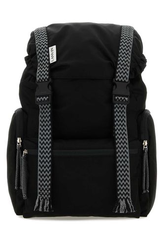 Lanvin Black Nylon Curb Backpack - Lanvin - Modalova