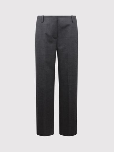 Stretch Trousers In Flannel - Tory Burch - Modalova