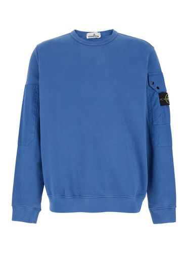 Crewneck Sweater With Patch Pocket In Cotton Man - Stone Island - Modalova