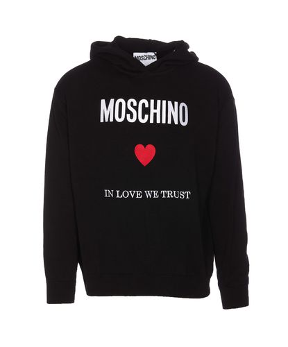 Moschino In Love We Trust Hoodie - Moschino - Modalova