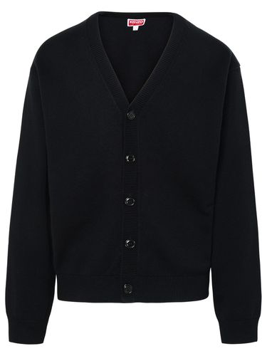 Kenzo Black Wool Blend Cardigan - Kenzo - Modalova