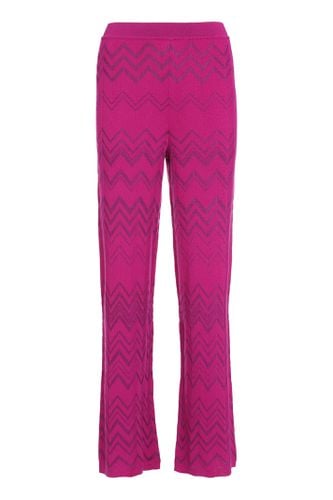 Chevron Knitted Palazzo Trousers - Missoni - Modalova