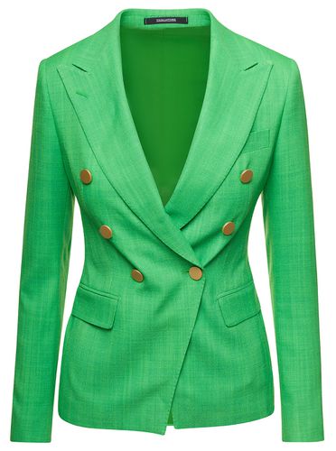 Double-breasted Jacket With Gold-tone Buttons In Viscose Blend Woman - Tagliatore - Modalova