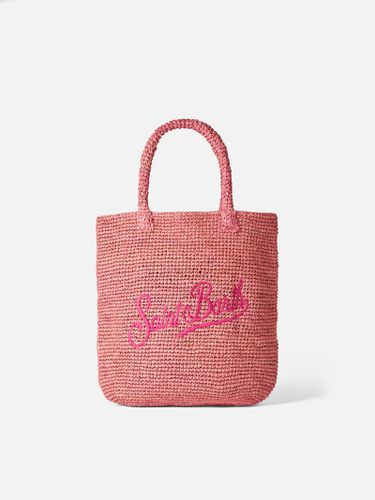 Raffia Bucket Bag With Embroidery - MC2 Saint Barth - Modalova