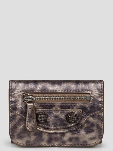 Le Cagole Metallized Leather Wallet - Balenciaga - Modalova