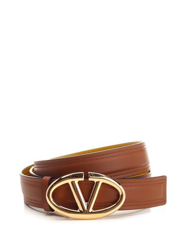 V Logo Bold Edition Buckle Belt - Valentino Garavani - Modalova