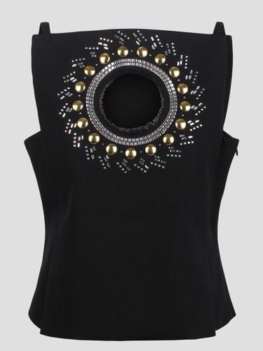 Rabanne Short Top With Rhinestones - Paco Rabanne - Modalova