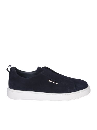 Victor Suede Slip On Sneakers - Santoni - Modalova