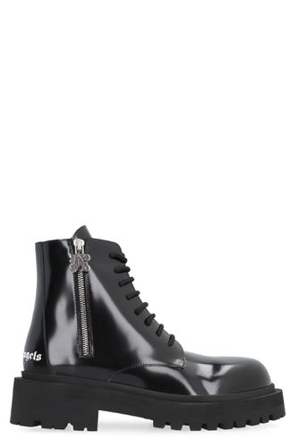 Palm Angels Leather Lace-up Boots - Palm Angels - Modalova