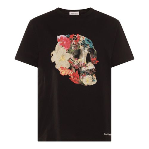 Floral Skull T-shirt - Alexander McQueen - Modalova
