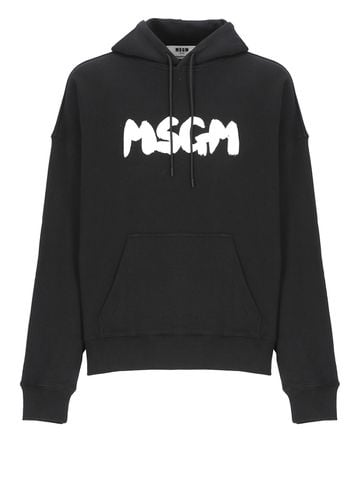 MSGM Hoodie With Logo - MSGM - Modalova