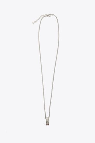 Collana Silver plated brass necklace with pendant ring - MM6 Maison Margiela - Modalova