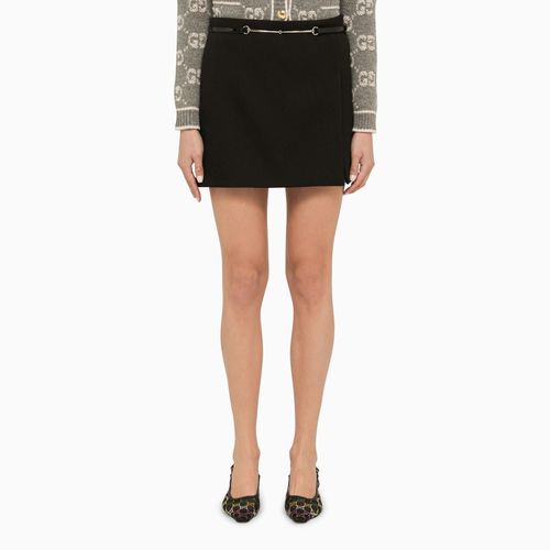 Gucci Black Cotton Miniskirt - Gucci - Modalova