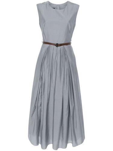 Sleeveless Dress With Leather Belt - Emporio Armani - Modalova