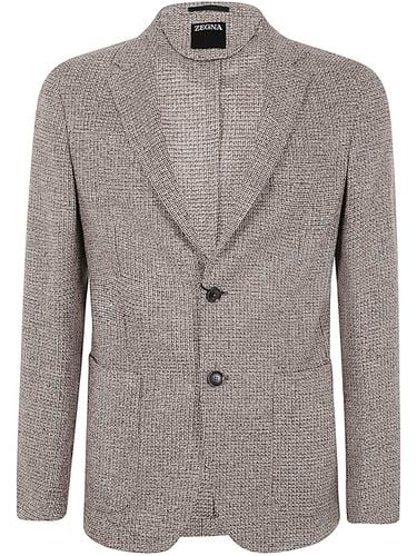 Zegna Wool And Silk Blend Jacket - Zegna - Modalova