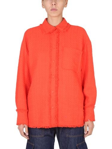 MSGM Camicia Con Frange - MSGM - Modalova