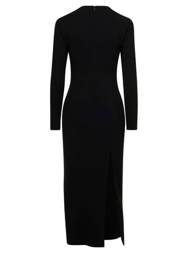 Viscose Sable Long Dress Long Sleeves - Versace - Modalova